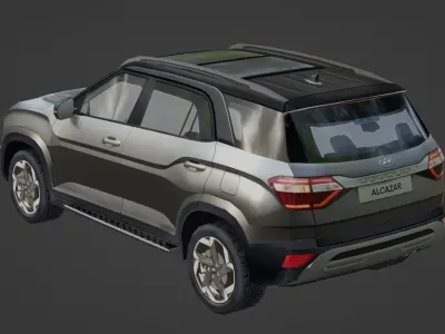 Lowpoly Hyundai Alcazar Low-poly 3D model