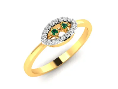 Diamond Ring For Women 3d Print Model 3D print model shop