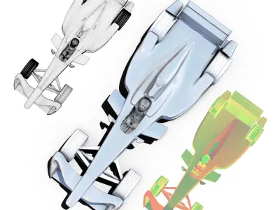 Spark SRT 01E Low-poly 3D model