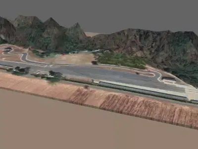 8 Speed Racing Circuit PakChong Khaoyai 3D model