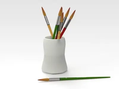 Paint Brush 3D model