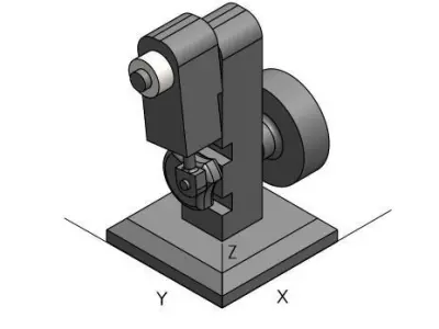 Air piston 3D model