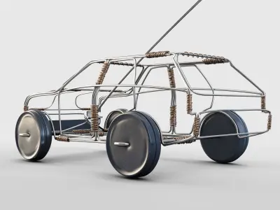 Wire Toy Car Concept 3D model