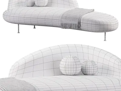 Banah Dormeuse by Luca Nichetto 3D model