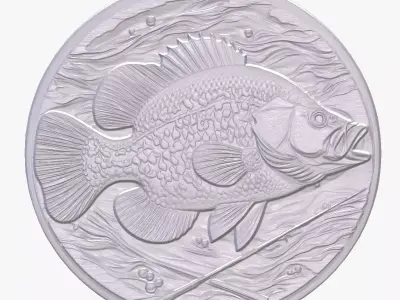 Crappie 2 basrelief for 3D printing 3D print model