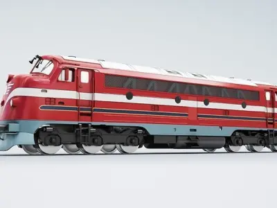 NoHAB M61 Locomotive Train Engine 3D model
