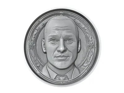 Wesley Sneijder Footballer Medallion 3D print model