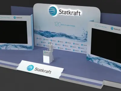 Stage Decor Design 023 Low-poly 3D model