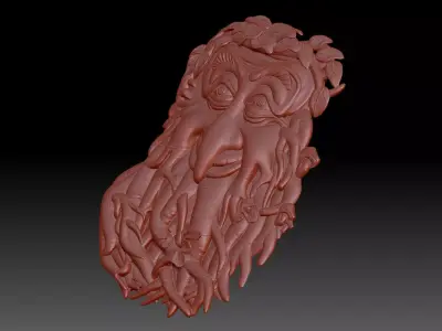 Forest Face 3D print model
