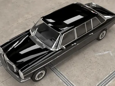 1968-1975 model Mercedes Benz W115 Limousine 3D model