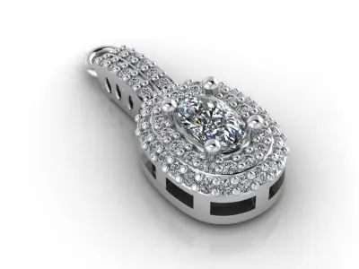 Mini Set Ring Pendant Earrings STL 3DM Womens Jewelry 3D print model