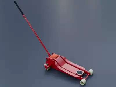 QUICK LIFT LOW PROFILE CAR TROLLEY JACK 3D model