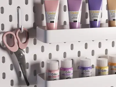 Ikea SKADIS Pegboard for Teenagers and Kids 3D model