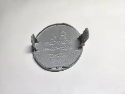 Toyota Auris 2007-2010 Front Bumper Tow Cover 3D print model