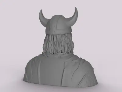 Viking Man Sculpture 3D print model