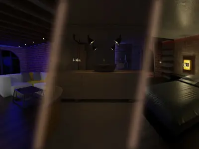 Loft house 3D model