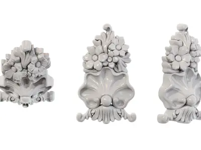 Classic carved 235 3D model