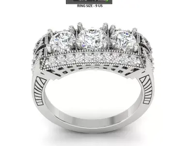 Band Ring 3D print model