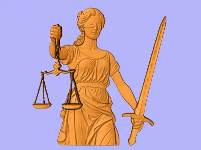 DEUSA DA JUSTICA 3D model