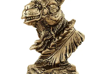 Camel Head Statue 3D model