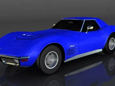 Chevrolet Corvette ZR1 1970 Low-poly 3D model