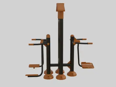 Playground Sport Equipment - 02 Low-poly 3D model