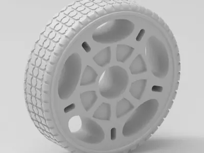 Multipurpose Wheel 2  The Ultimate Wheel for Autonomous Vehicles 3D print model