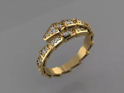 Ring Bulgari 3D print model