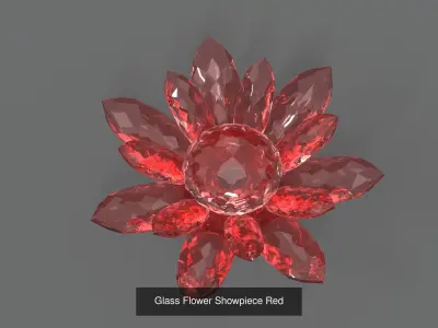 Glass Flower Showpiece Collection