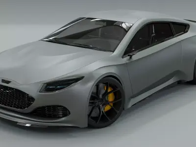 Generic 2 door V8 Sports Car 3D model