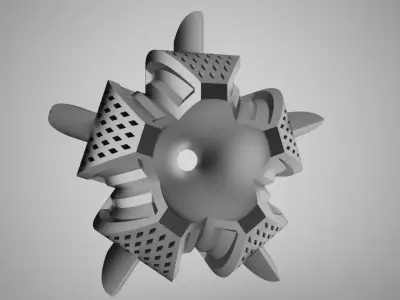 Lotus Flower Ornament 3D print model