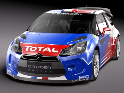 Citroen DS3 Rally Car 2011-2015 3D model