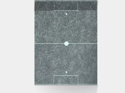 Glass Soccer Stadium tatan Low-poly 3D model