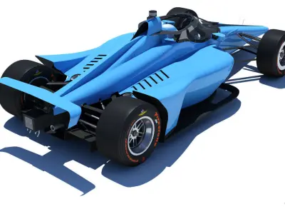 Indycar 2020 - Oval version 3D model