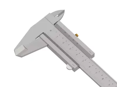High-Quality Vernier Caliper 3D Model  Precision Measuring Tool 3D model