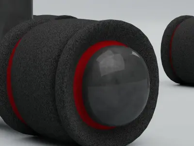 Push Up Exercise Bar Low-poly 3D model