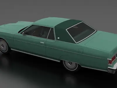 Marquis 2dr 1975 Low-poly 3D model