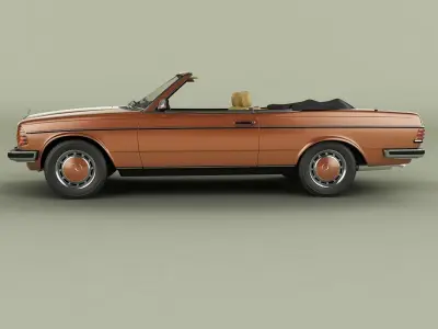 Mercedes-Benz W123 Cabrio 3D model