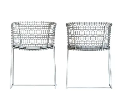 Crate and Barrel - Tig Barrel Dining Chair 3D model