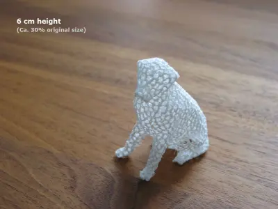 Voronoi Labrador Retriever Dog Free 3D print model