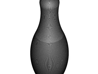Plastic Exquisite Bowling Pin Toy 3D model