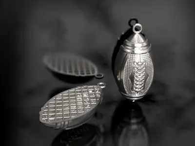 Rugby Ball American Soccer Ball 3D print model