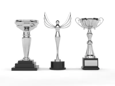Cups Trophy 3D model 18