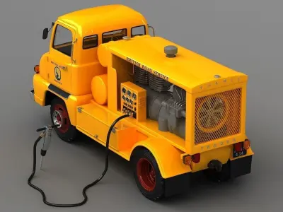 Thames Compressor Lorry 1958 3D model