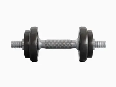 Metal Dumbbell 01 Low-poly 3D model