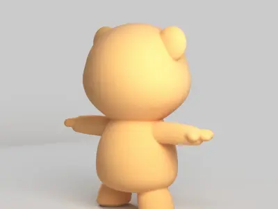 Teddy Bear - static and animated 3D model