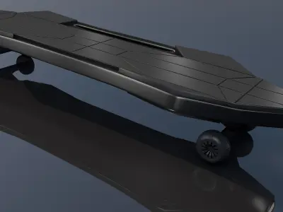 Electric Skateboard 3D model