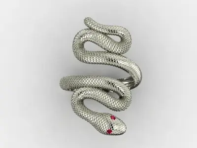 SNAKE RING FOR PRINTING 3D print model