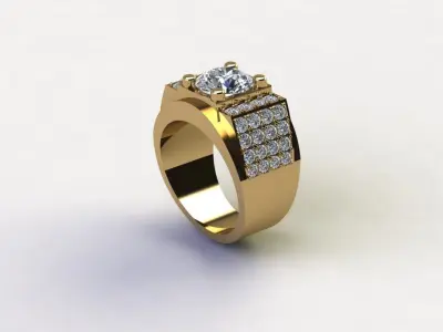 Fashion Man ring wear in any Party Popular in Asia R4 3D model