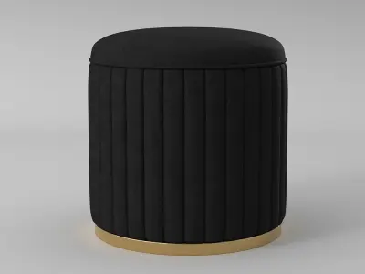 Nordic Luxury Dressing Table Macaron 3D model